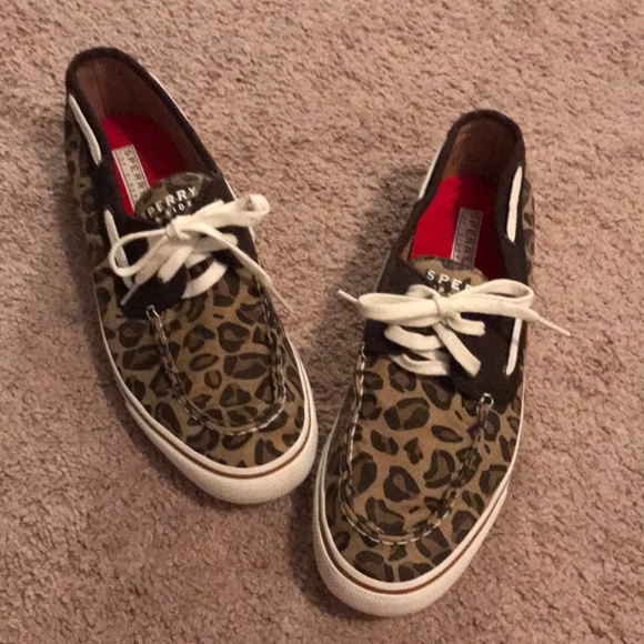 Sperry Shoes - Leopard Print Sperry Boat Shoes